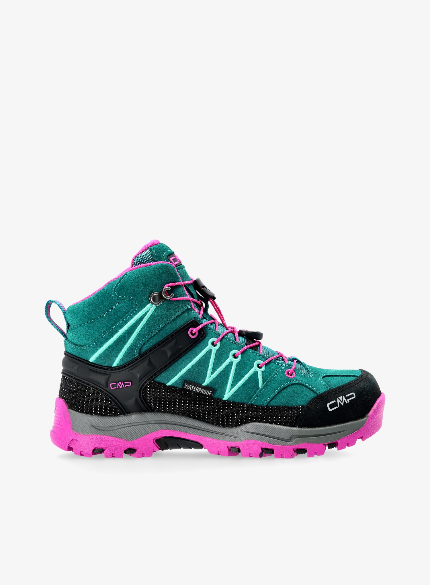 Buty dla dziewczynek Cmp Kids Rigel Mid Wp lake/pink fluo 28