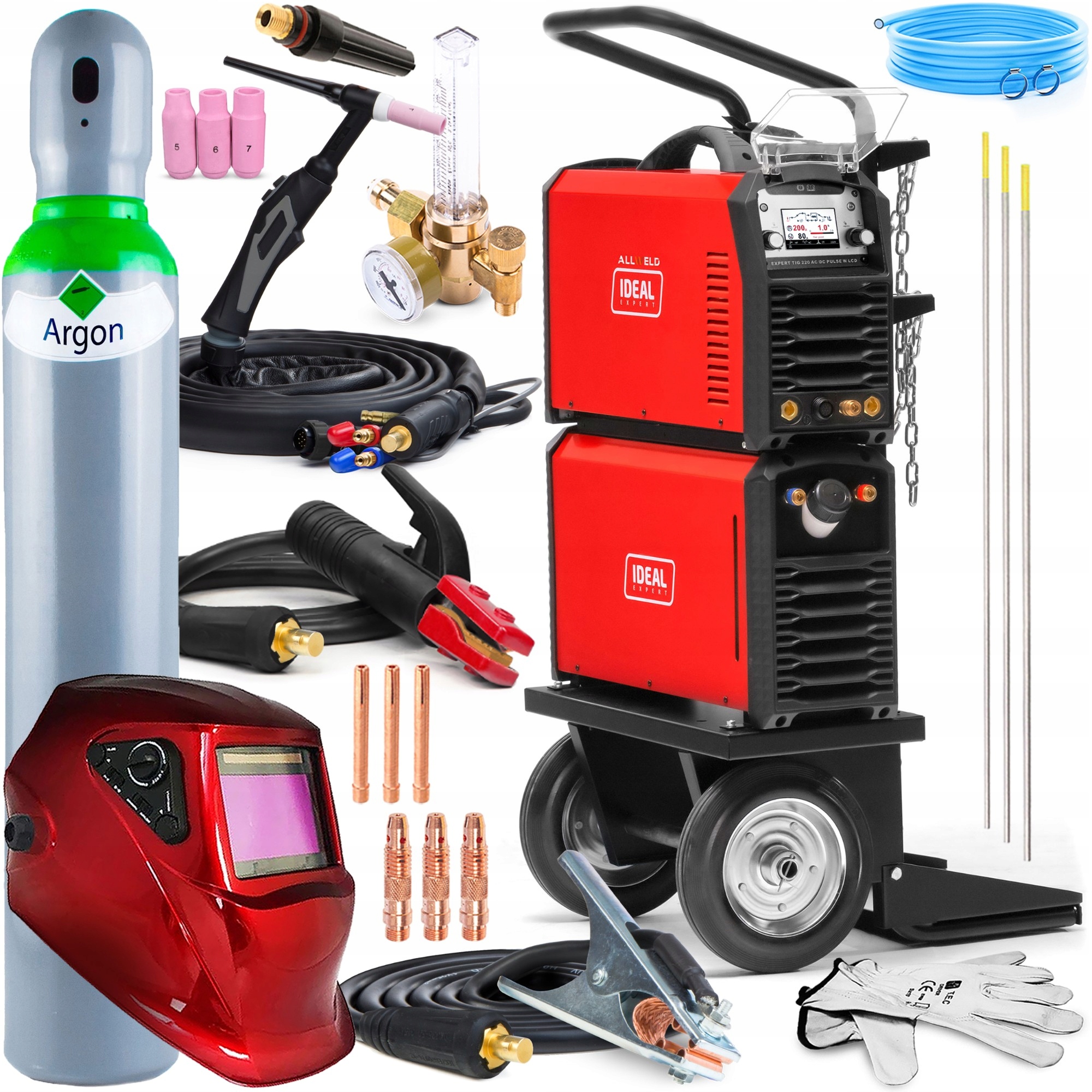 Invertorová Svářečka Ideal Expert Tig 220 Ac/dc LCD 220A 230V Mma