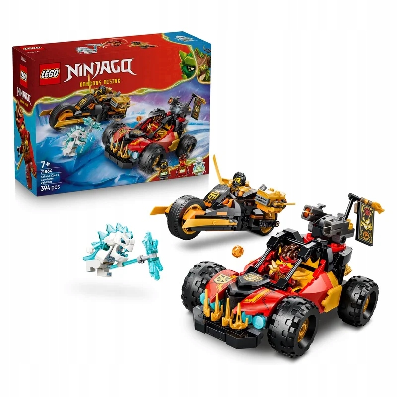Lego Ninjago 71864 Kombinovatelná vozidla Kaie...
