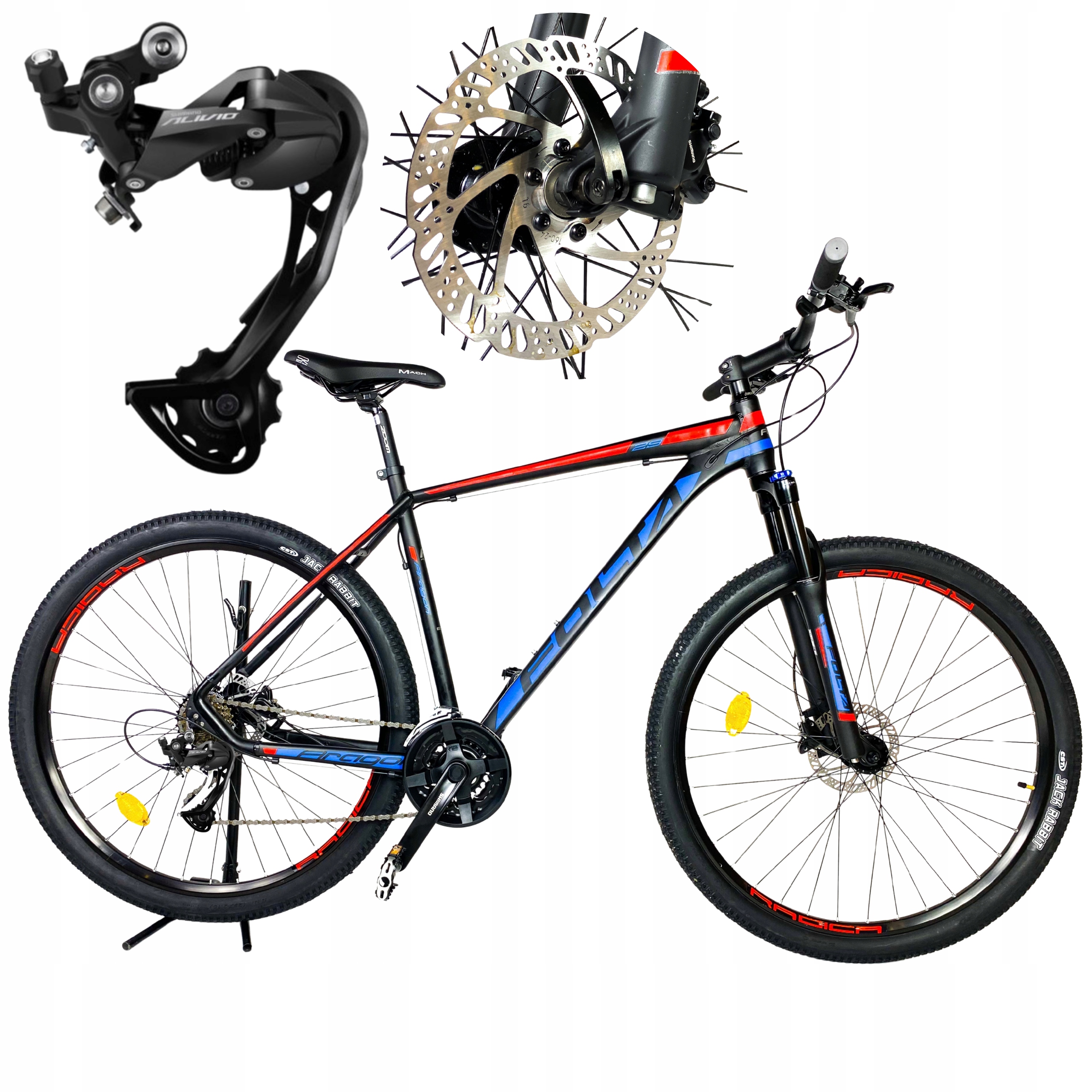 Rower Mtb 29 rama Aluminiowa 21 cali górski Shimano Tarcze