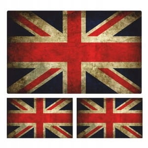 

Flaga Wielkiej Brytanii zestaw naklejka