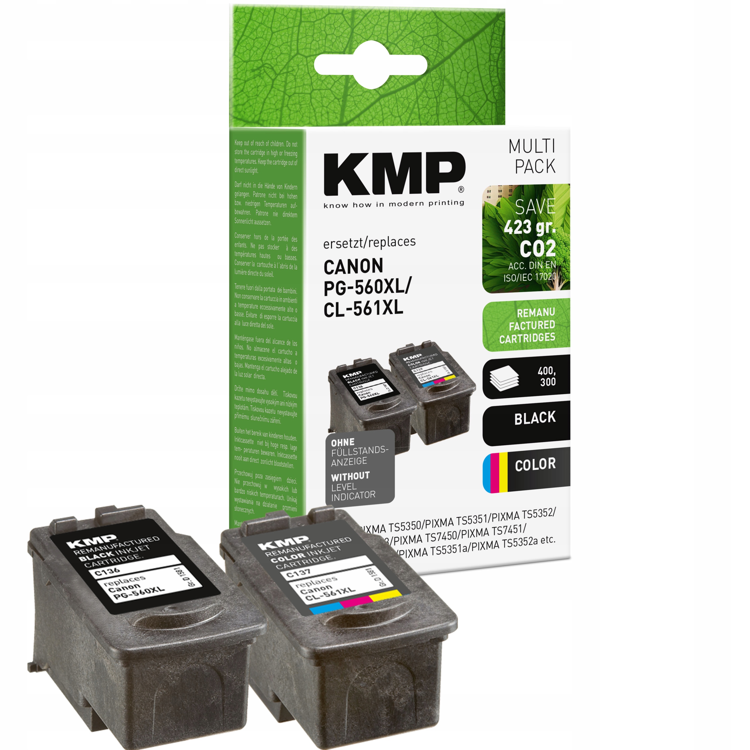 Tusz do Canon PG-560 XL czarny CL-561 XL kolor zestaw