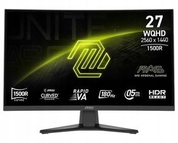 Msi Gaming monitor Mag 275CQF E18 E2 27" Rapid Va zakřivený/2560x1440 Wqhd/