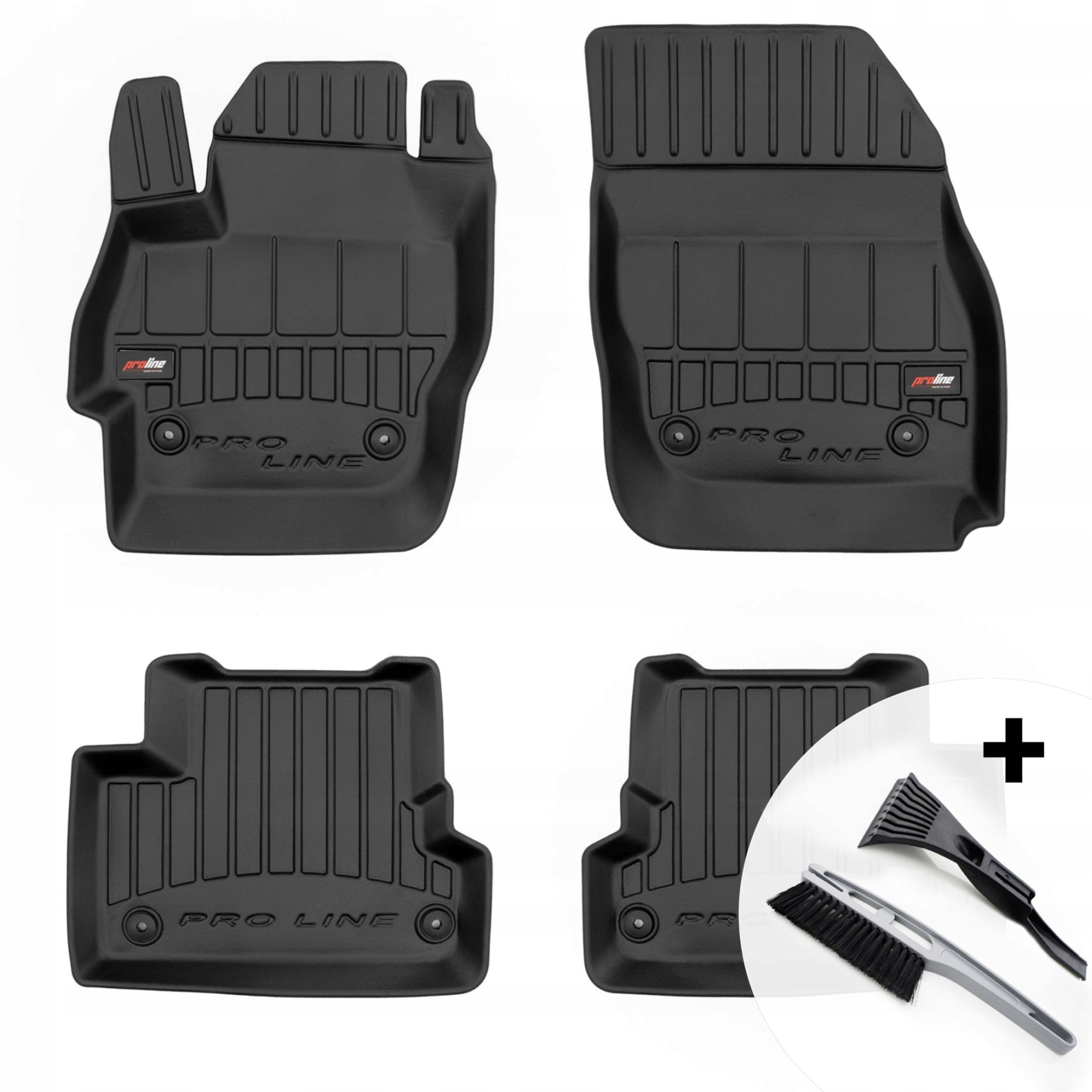 Gummimatten Gummi Fußmatten für Mazda 3 II 2008-2013 + Antirutschmatte