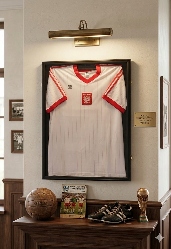 Zberateľská sklenená vitrína na futbalové tričko 500x700x40 mm Premium