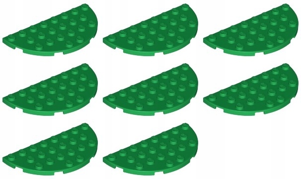 

Lego 22888 Płytka 4x8 zielona Nowa (30g) 8 szt.