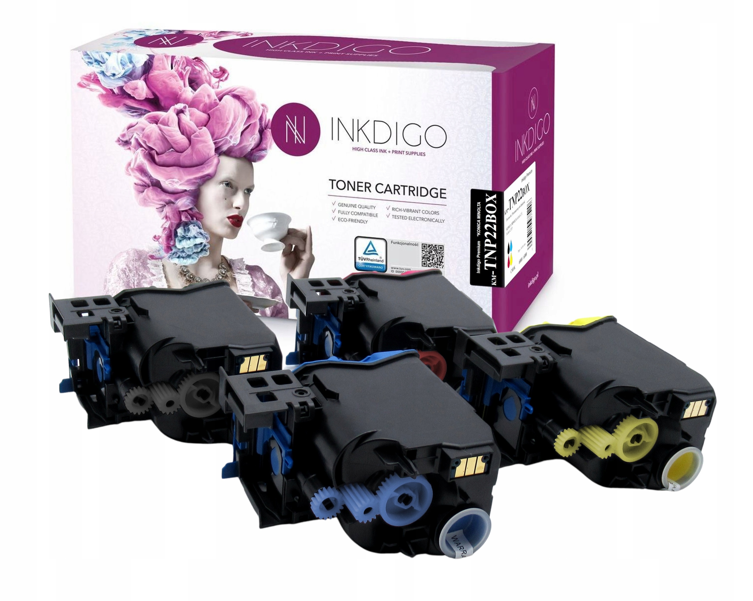 4x náhradní toner TNP22 pro tiskárnu Minolta C35P