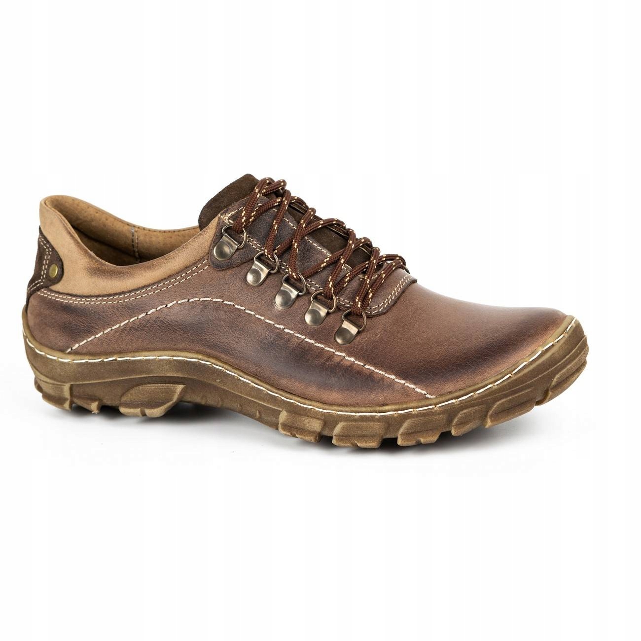 

Buty Trekkingowe Męskie Skóra 700 Brąz 42