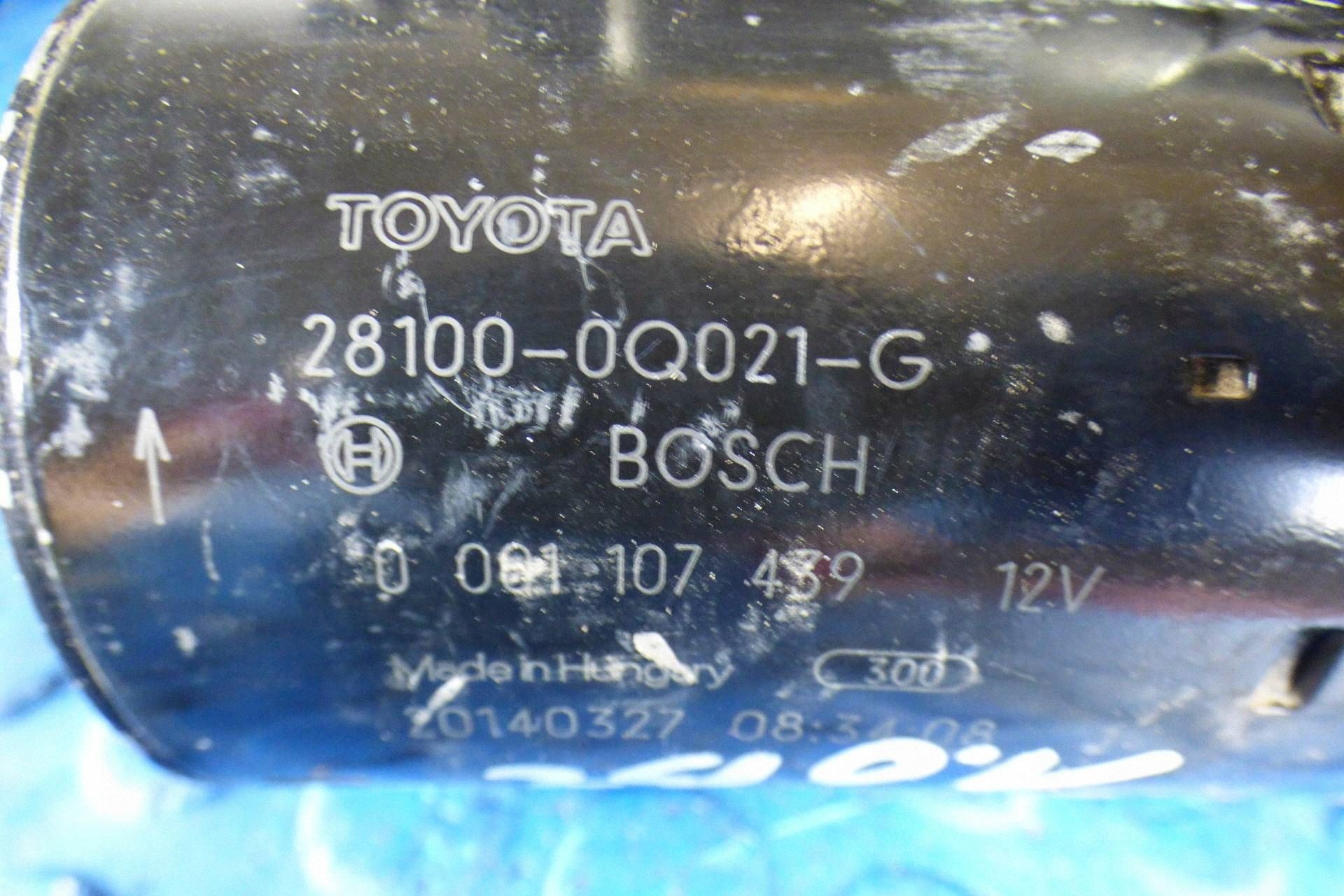 Toyota Aygo a 1.0 B startér 28100-0Q021-G st.BDB