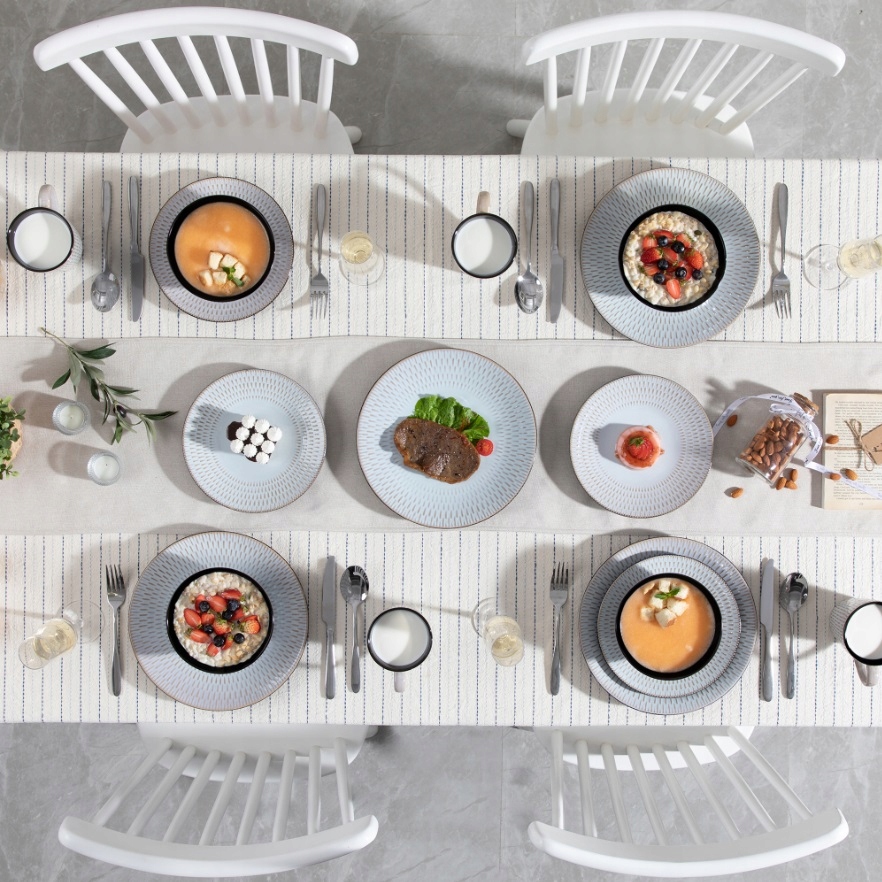 Rustykalny serwis Vancasso PLUVO 32 szt / 8 osób Liczba osób 8