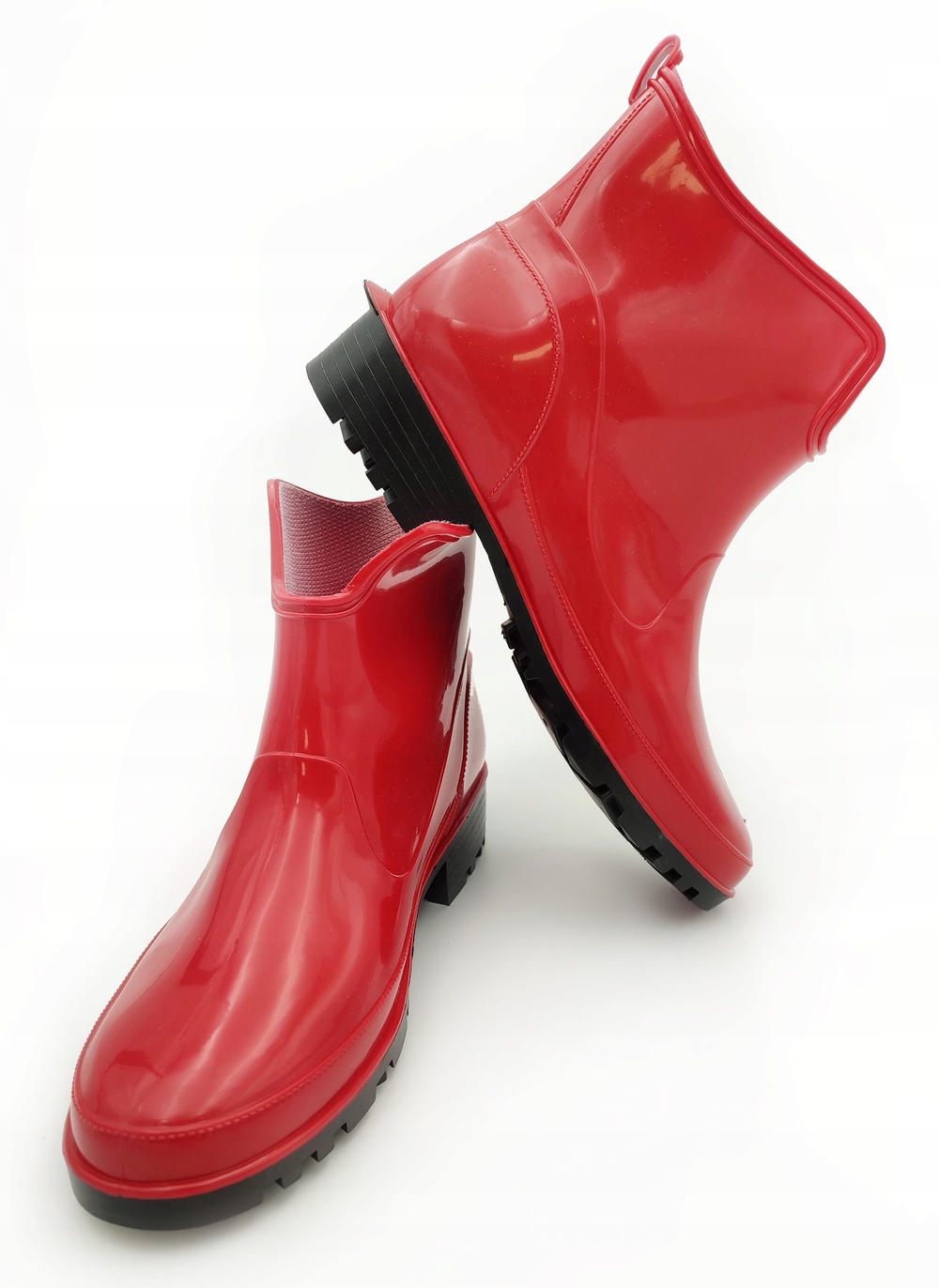 KALOSZE BOTKI DAMSKIE GUMOWCE KRÓTKIE ELKE 930/37 Wysokość za kostkę