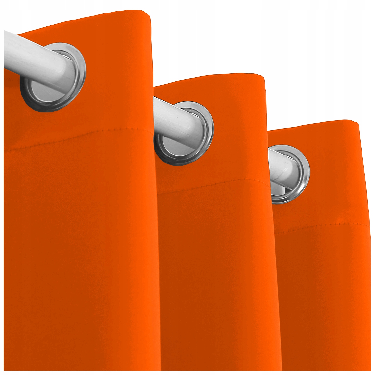 

Zasłona matowa Panama przelotki 145x250 pomarańcz