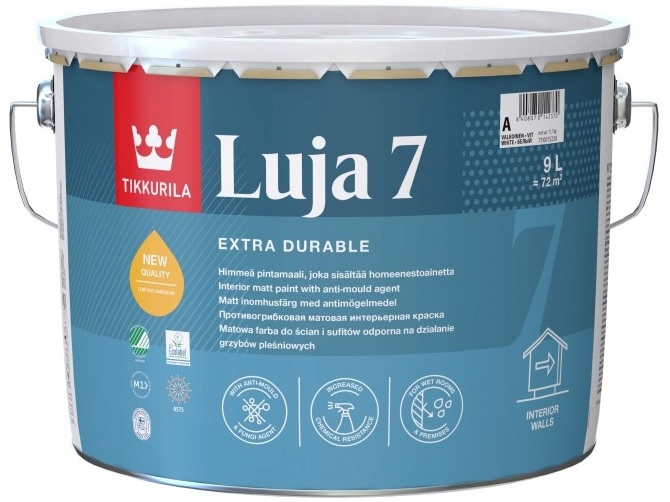 Tikkurila Luja 7 9 L Matná Bílá