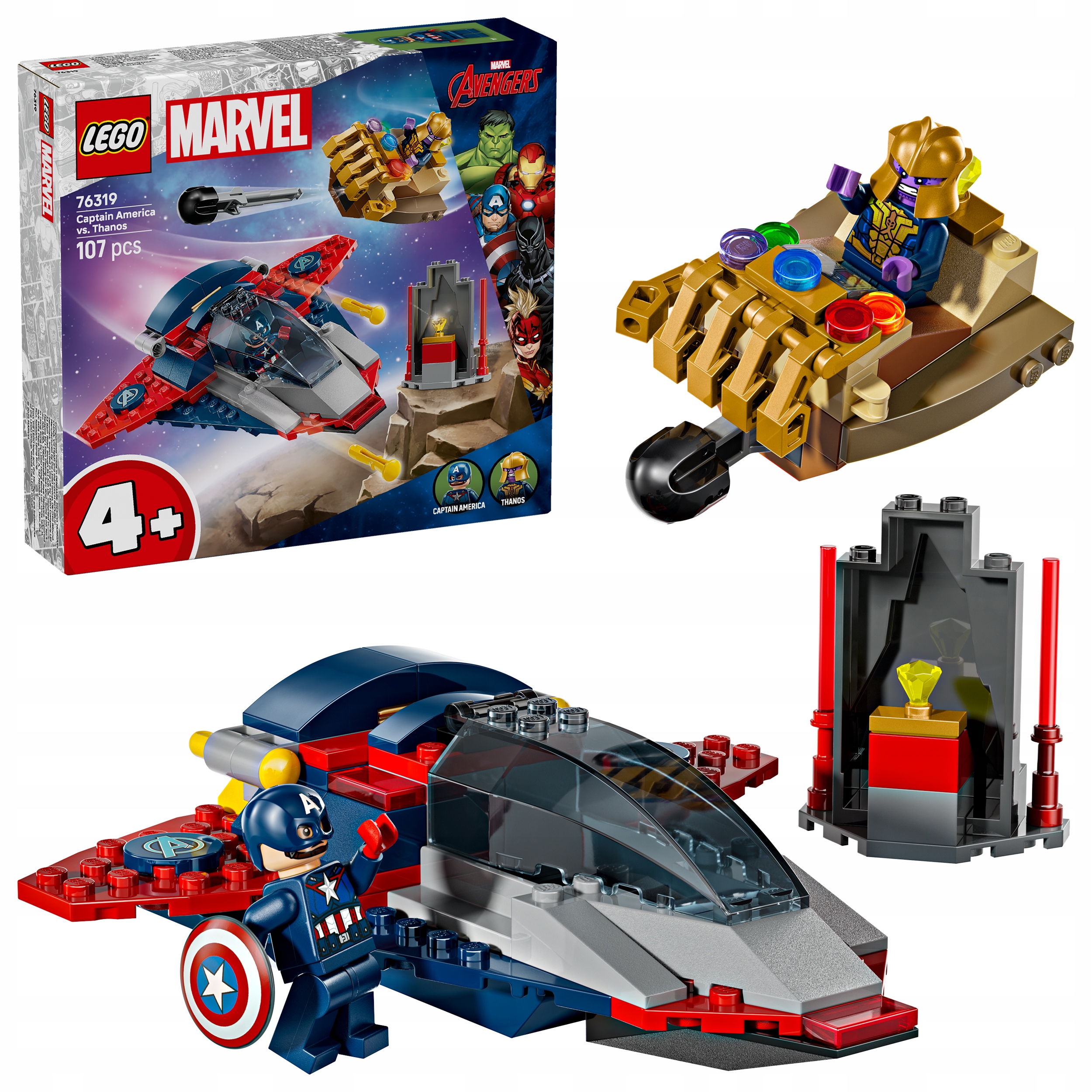 Lego Marvel 76319 Kapitán Amerika proti Thanosovi