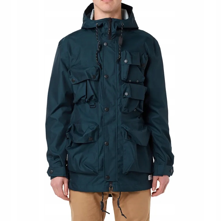 Adidas Pocket pánská parka s kapsami modrá velikost M