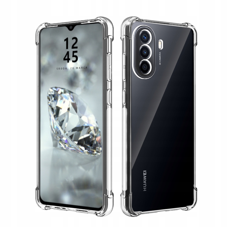 

Etui Do Huawei Nova Y70 Pancerne Przeźroczyste