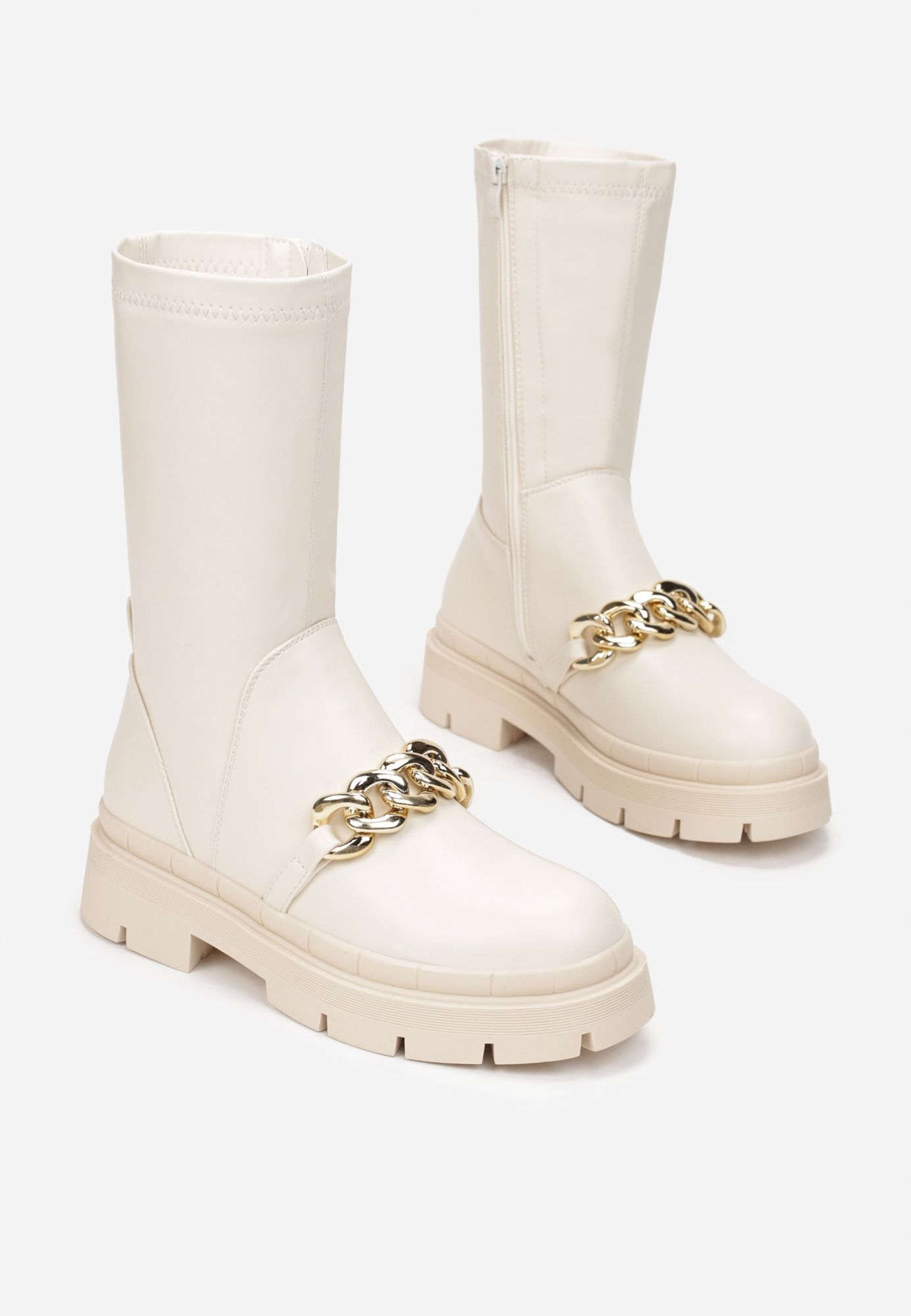 

Renee Beżowe Botki damskie 37 Ekoskóra