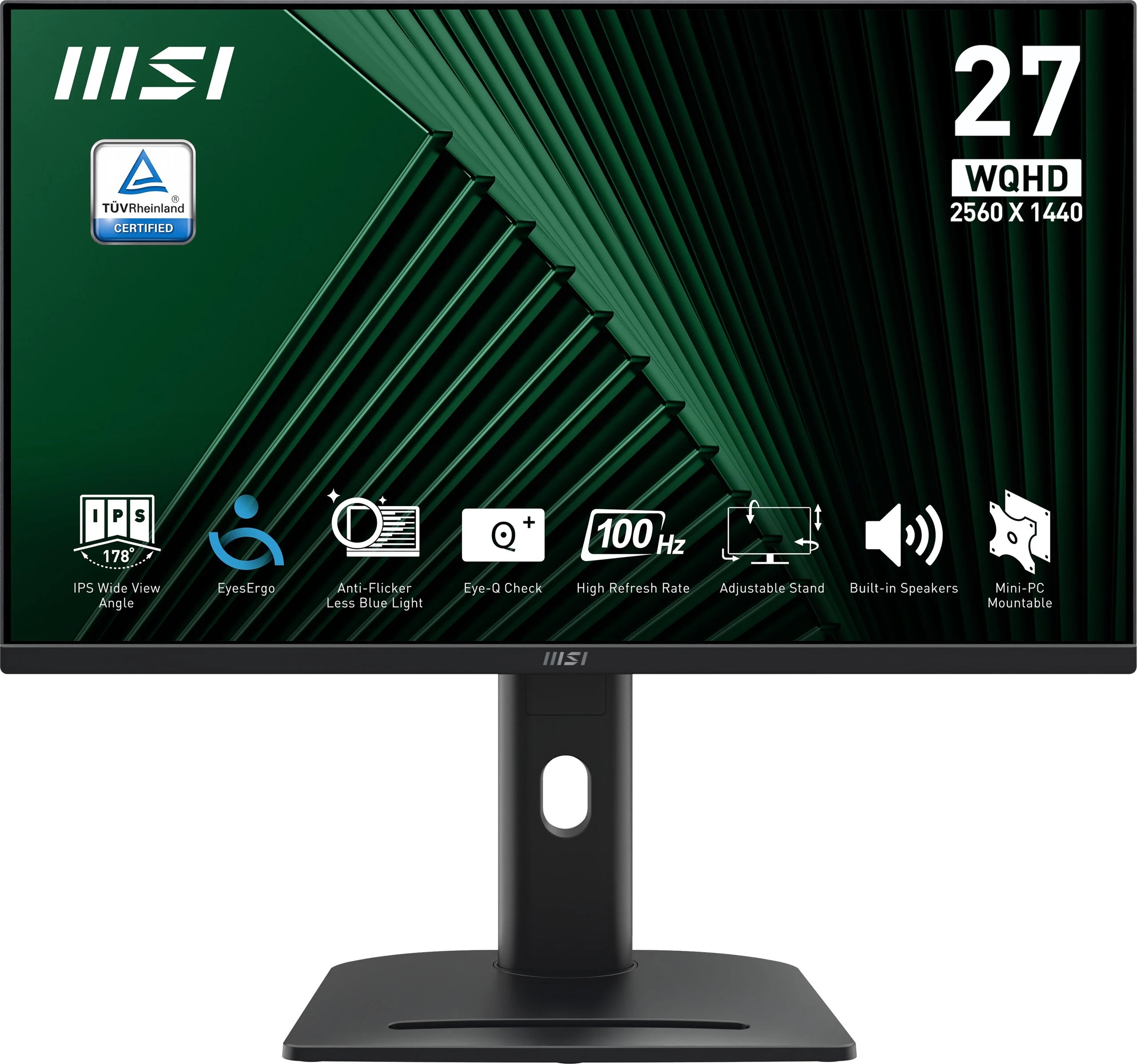 27" monitor Msi Pre MP275QPG 2560 x 1440 (wqhd) Ips 100 Hz