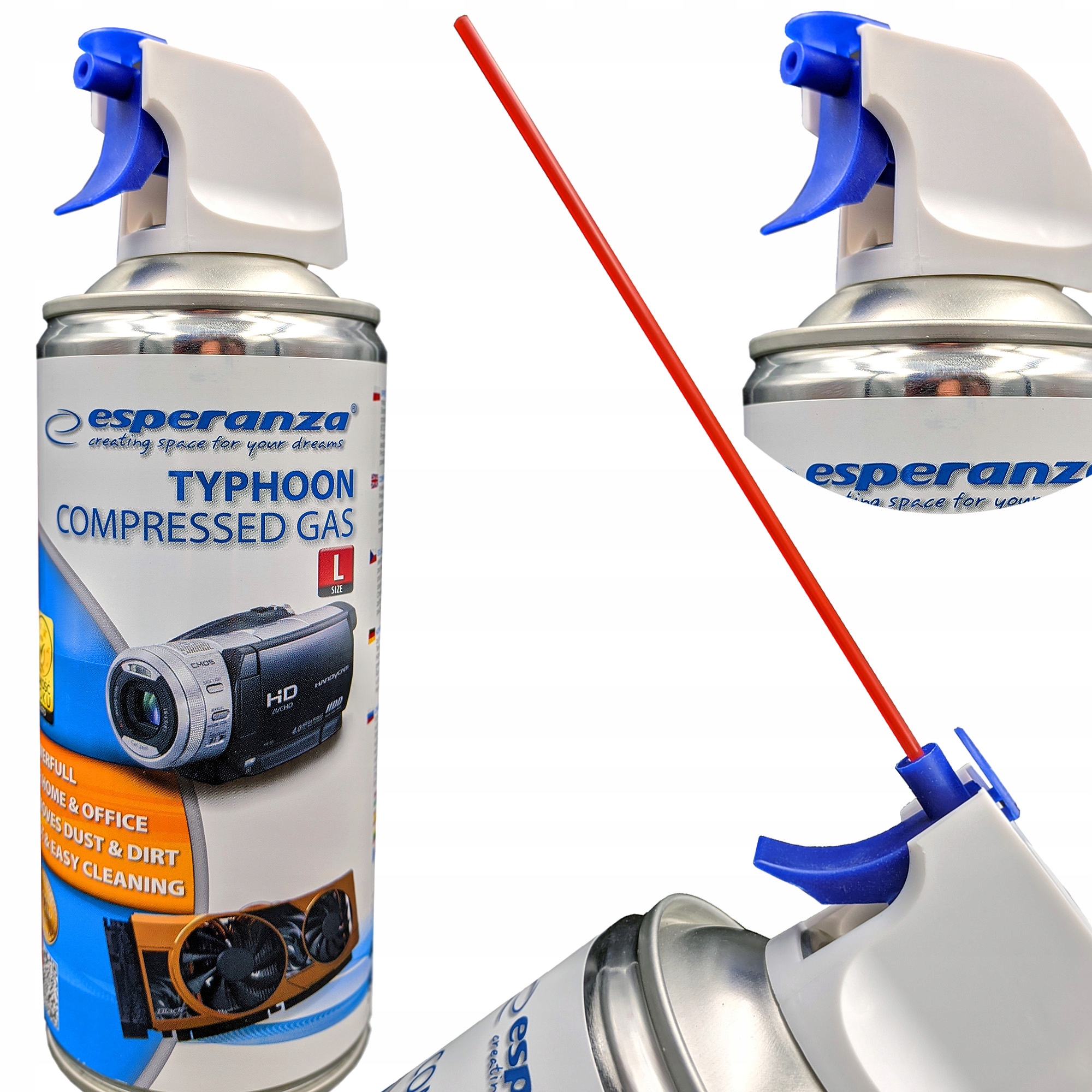 

Sprężone powietrze w sprayu Esperanza L Pistolet