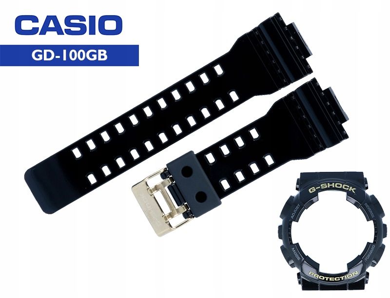 Bezel Pásek GD-100 GD-100GB černý lesklý