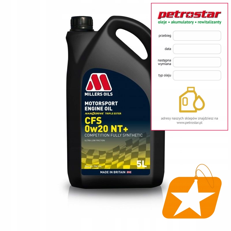 Millers Nanodrive Cfs Nt Plus 0W20 5L