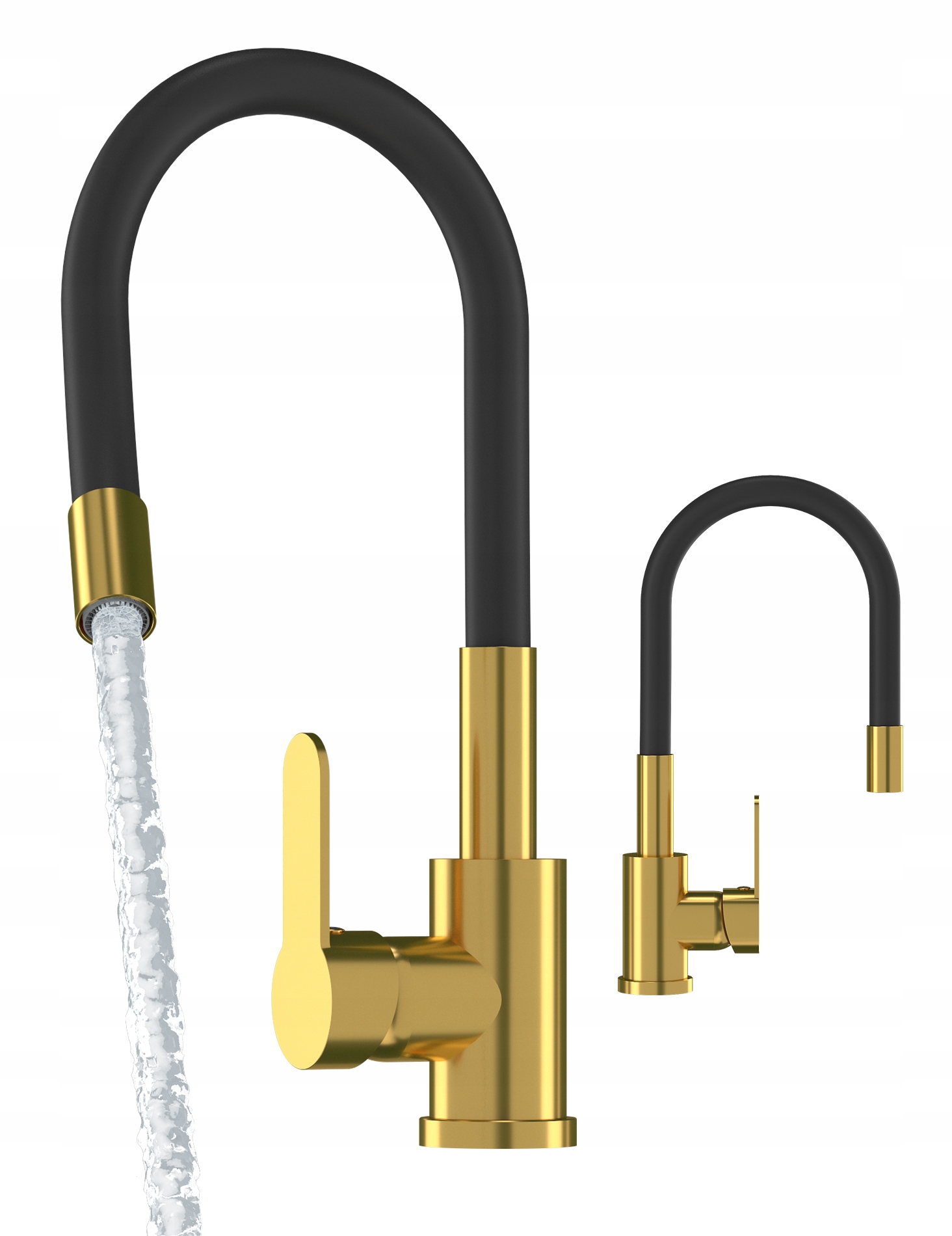 Kuchynská Batéria Zlatý Kohútik Pružný Grado