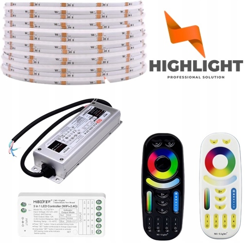 10m Sada Led pásik Cob Rgb+cct 16W 24V Wi-Fi