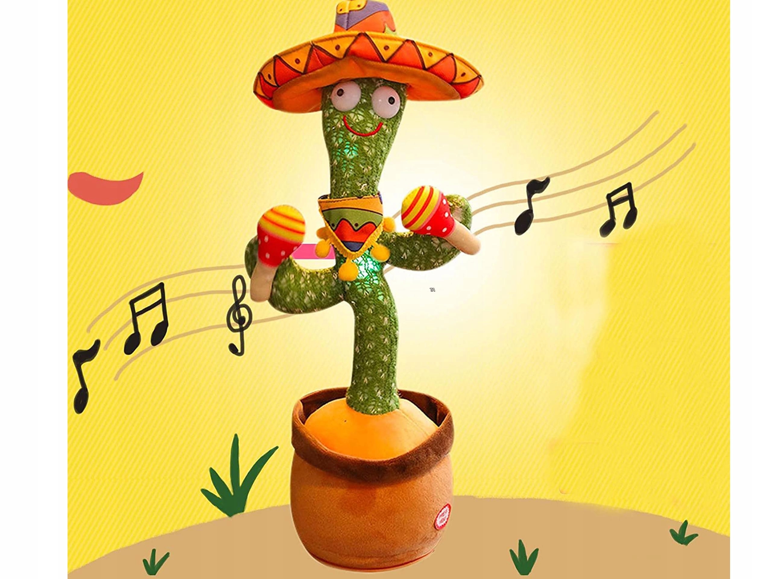 KAKTUS INTERAKTYWNY TAŃCZY ŚPIEWA GRA POWTARZA Marka bez marki