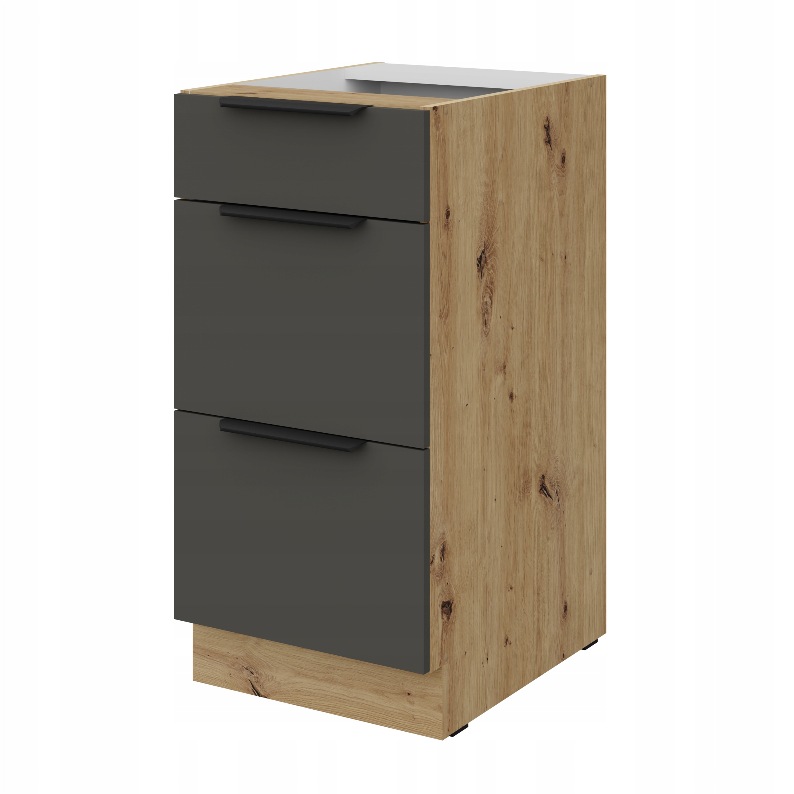 Kuchyňská skříňka se zásuvkami 40 cm, skříňka grafit mat 40, skříňka do kuchyně