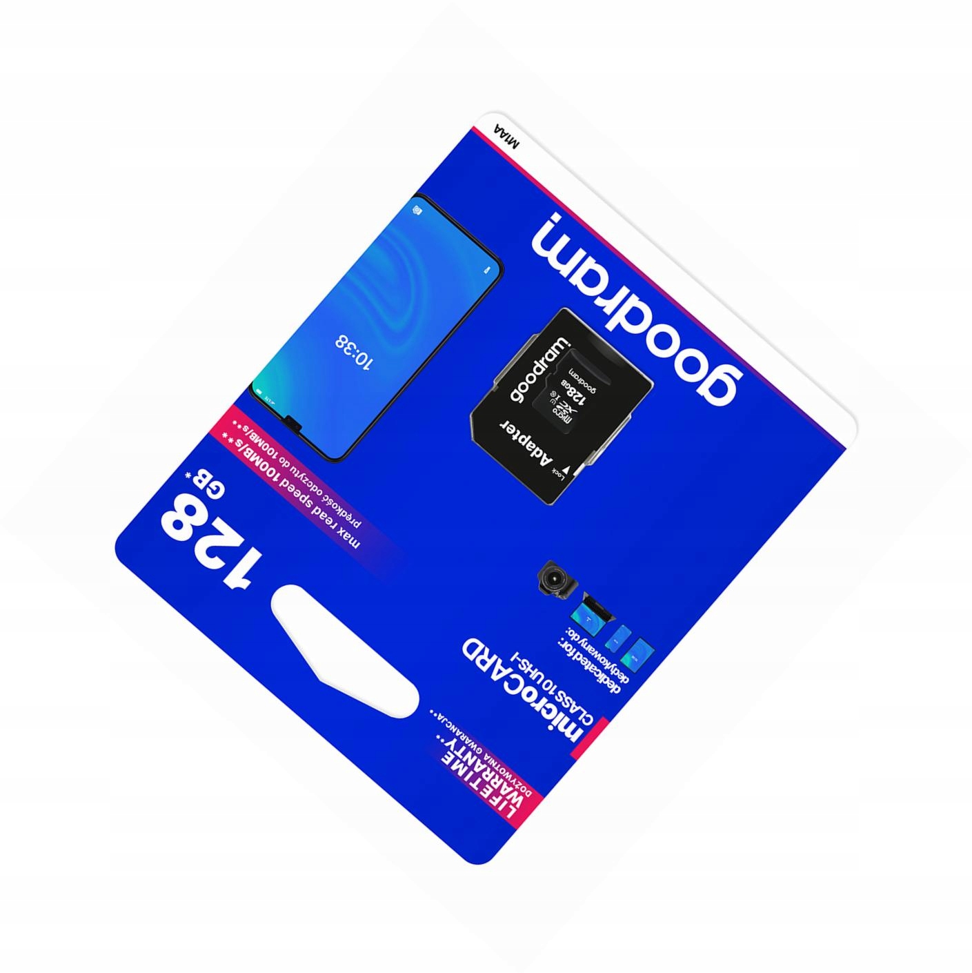 Karta pamięci 128GB microSD do telefonu szybka 10 Class z adapterem Sd