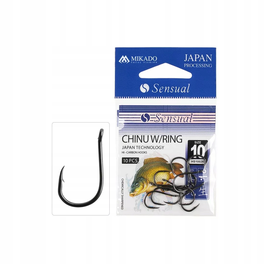 

Haczyk Mikado Sensual Chinu W/ring 6 Bn
