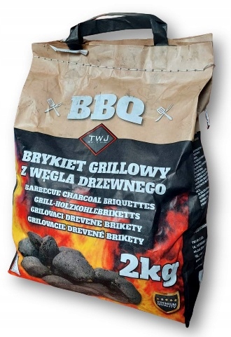 

Brykiet Grillowy Z Węgla Drzewnego 2KG Twj