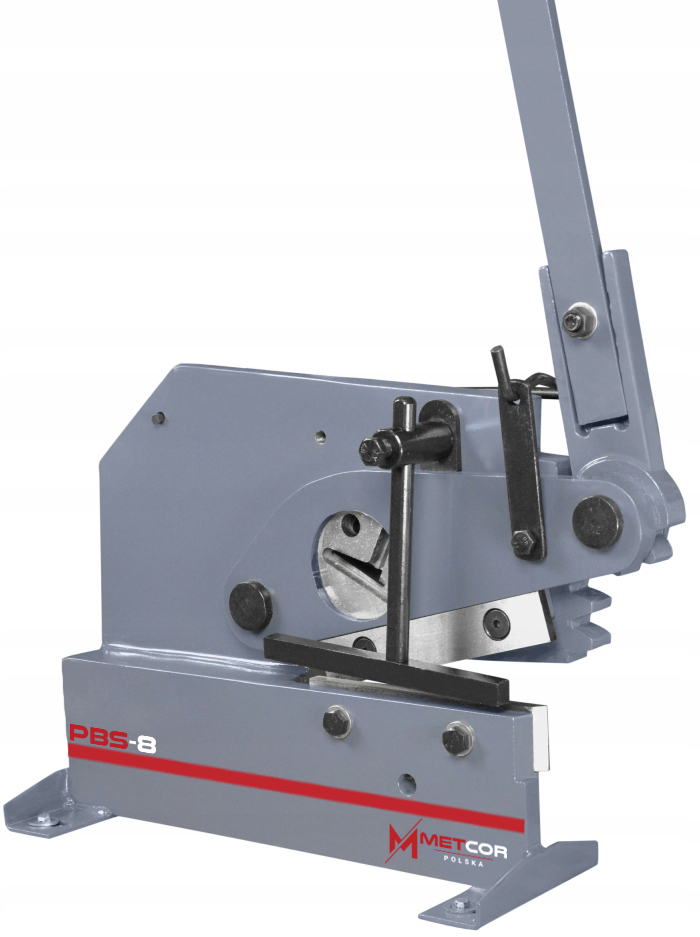 NOŻYCE GILOTYNOWE DO BLACHY PŁASKOWNIKÓW PROFILI ŻELIWO METCOR PBS8 Rodzaj gilotyna
