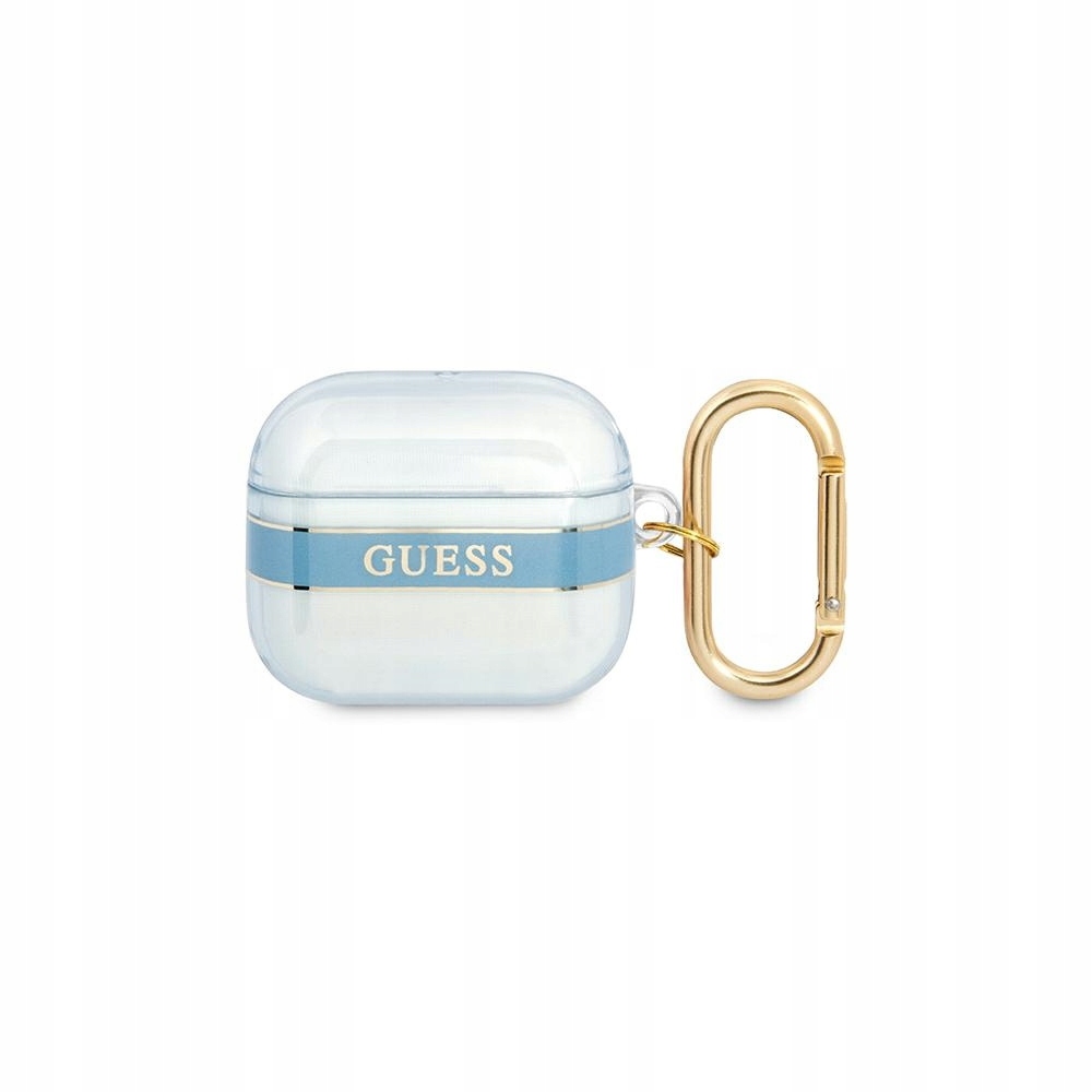 Etui Guess Strap Collection na AirPods 3 cover niebieskie Guess