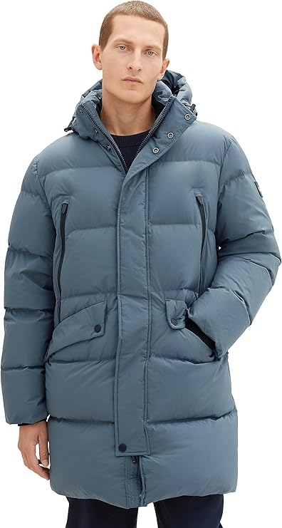 Tom Tailor Pánská Prošívaná Bunda S Kapucí XXL Modrá XXL Jyk