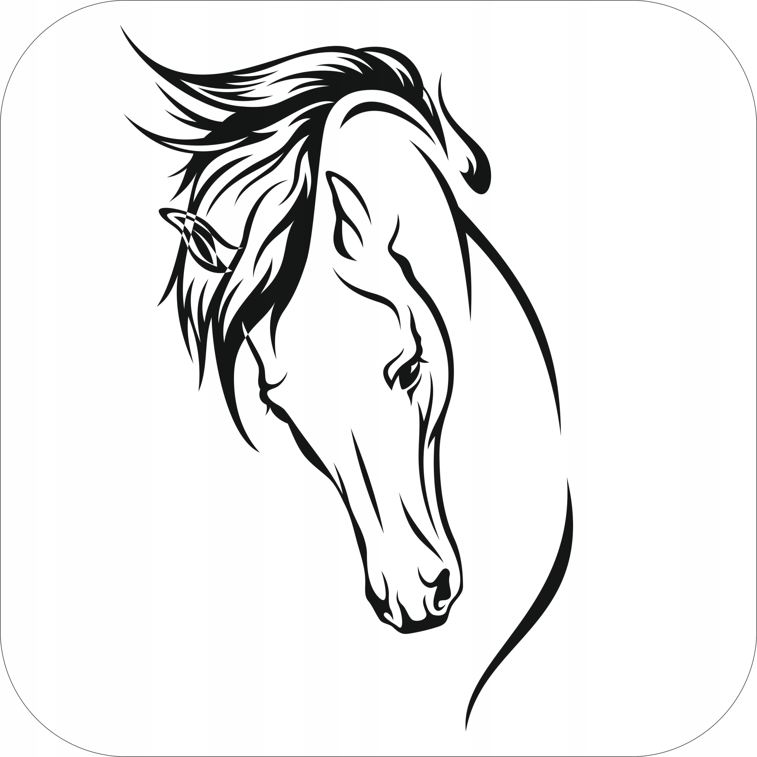 Maliarska šablóna, maliarske šablóny, Kôň