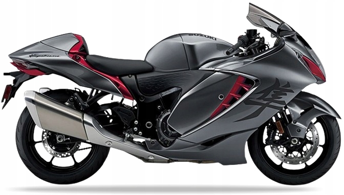 Samolepky Juula Pro Suzuki Gsx 1300 R Hayabusa 2023 Cjh Šedá Červená