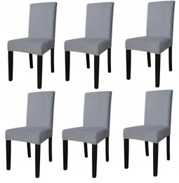 

Pokrowiec Krzesło Welur Szary Gospodarczy 6szt.