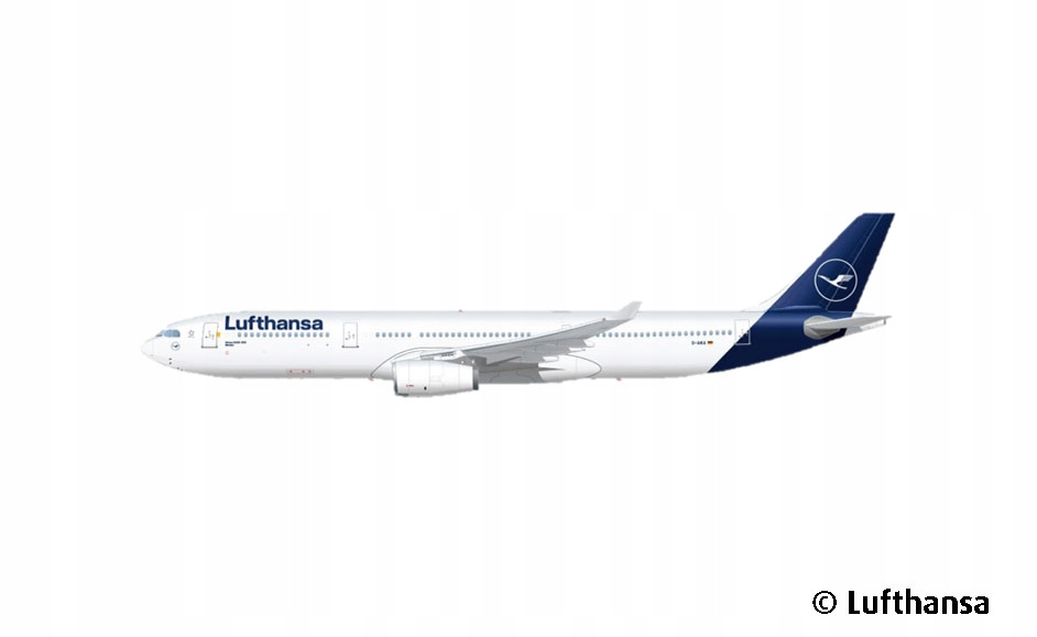 Revell Model ke slepení Airbus A330-300 Lufthansa 1/144 03816