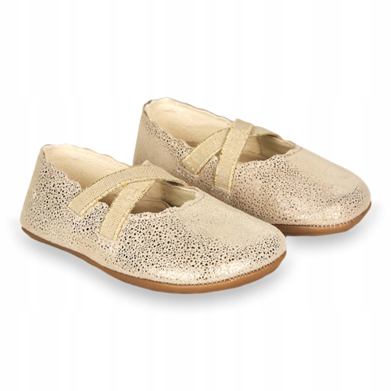 Baleriny barefoot dziecięce dziewczęce Bundgaard Tamara Ivory Gold 25