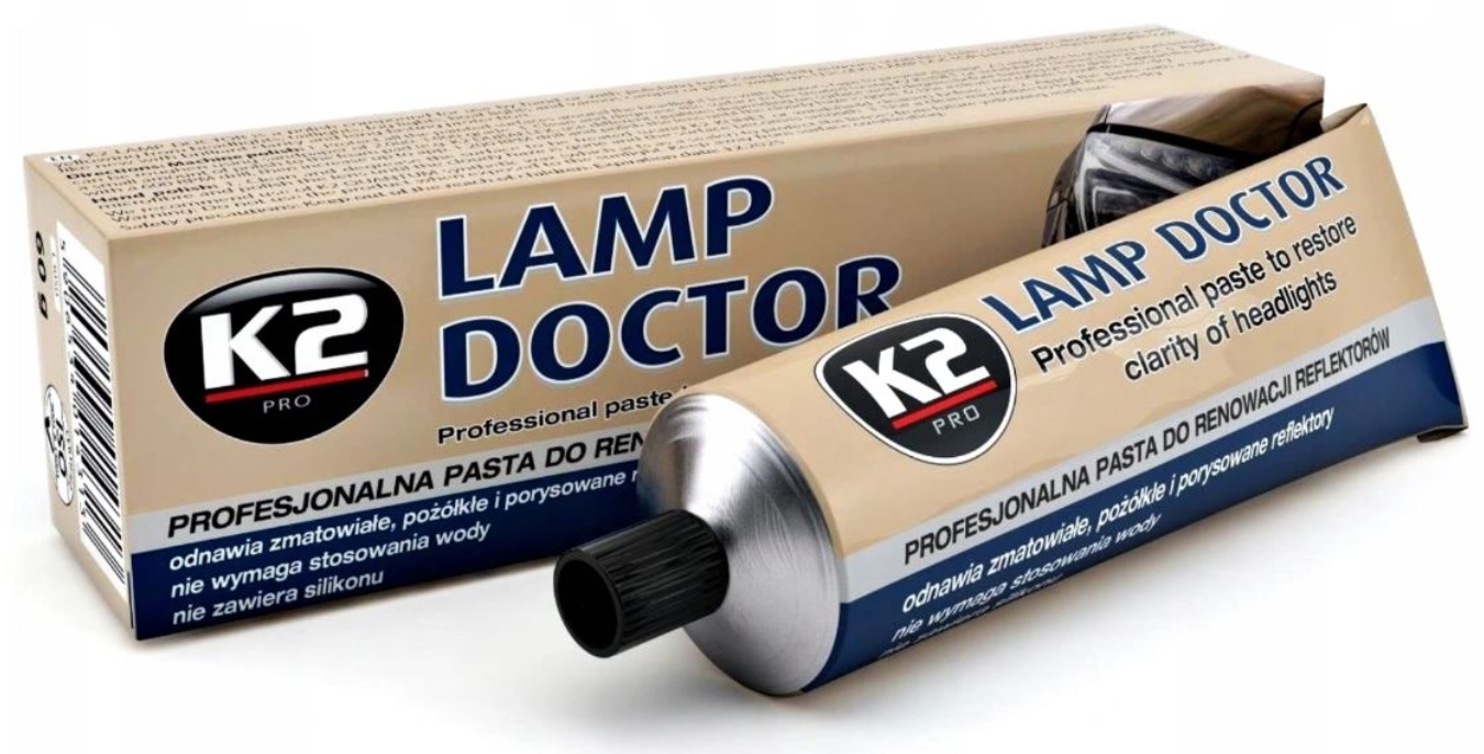 K2 Lamp Doctor Skuteczna Pasta Polerska Do Polerowania Lamp Reflektorów