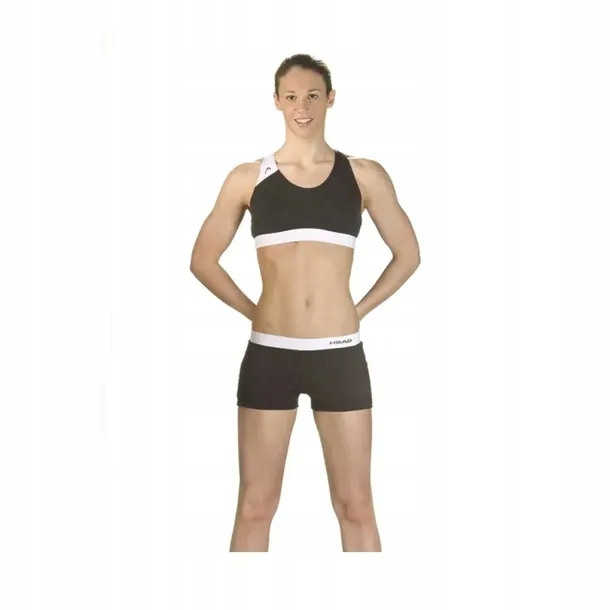 HEAD Active Splice Bikini Plus BLACK WHITE sportowe bikini