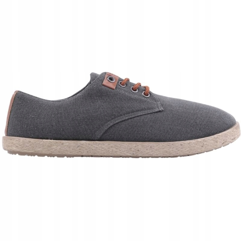 CZARNE TENISÓWKI MĘSKIE ESPADRYLE PŁASKIE TRAMPKI WKŁADKA EKOSKÓRA WYGODNE Długość wkładki 27.5 cm