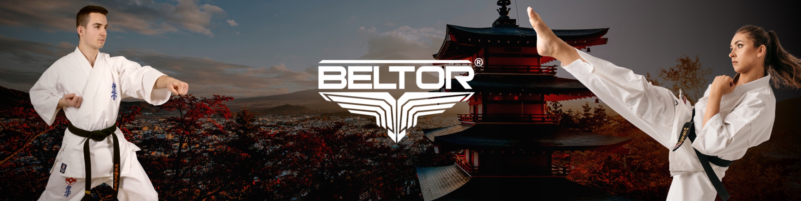 BELTOR TATAKAI PAS DO KIMONA KARATE KYOKUSHINKAI NIEBIESKI 280 PRODUKT POL Kolekcja Pas Karate do kimona