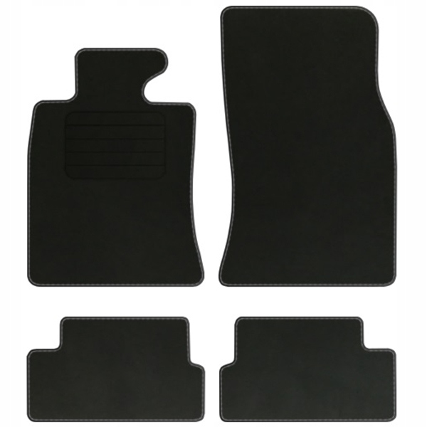 Mini Cooper II R56 2006-2014 Velurové koberce Comfort černé zarážky