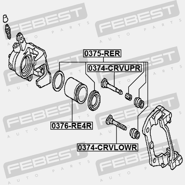FEBEST 0375-RER FEBEST REPERATURKA ZACISKU HAM.GO TYŁ Numer katalogowy części 0375-RER