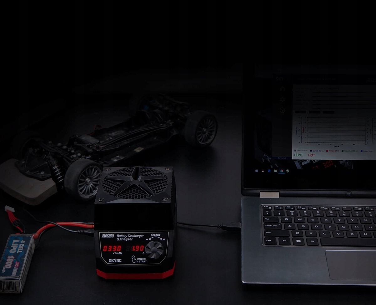 SKYRC BD250 - Rozładowywarka / Tester akumulatorów Moc 250 W