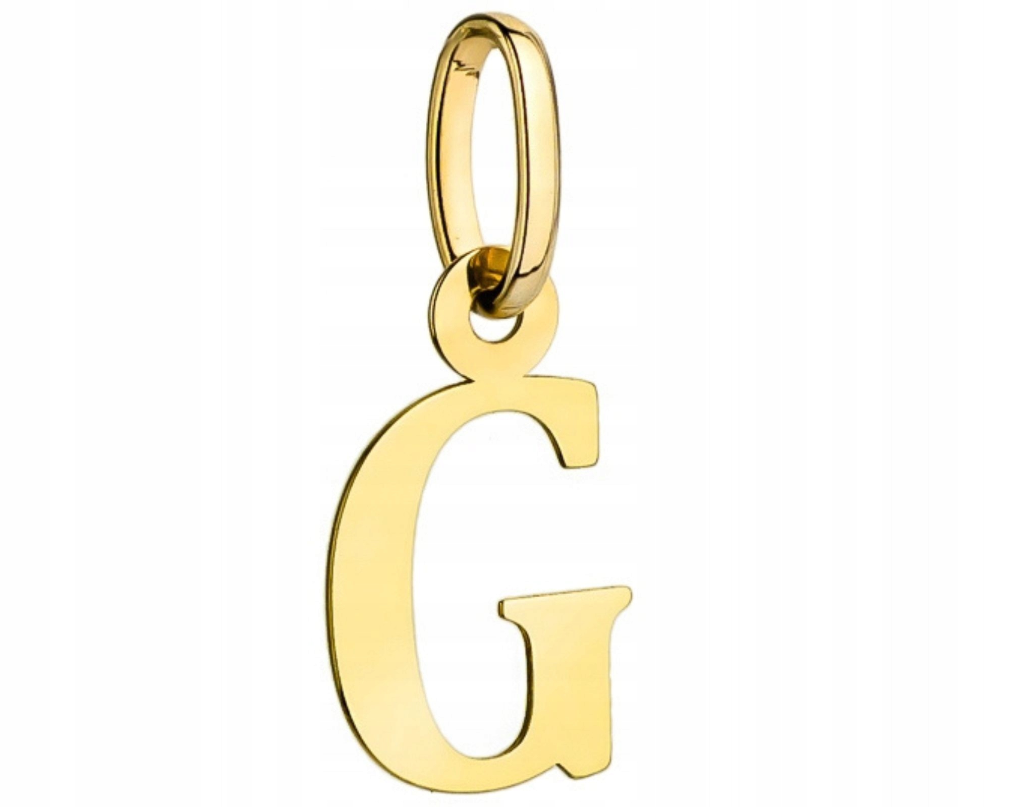 Zlatý přívěsek s přívěsek písmeno G gravírování