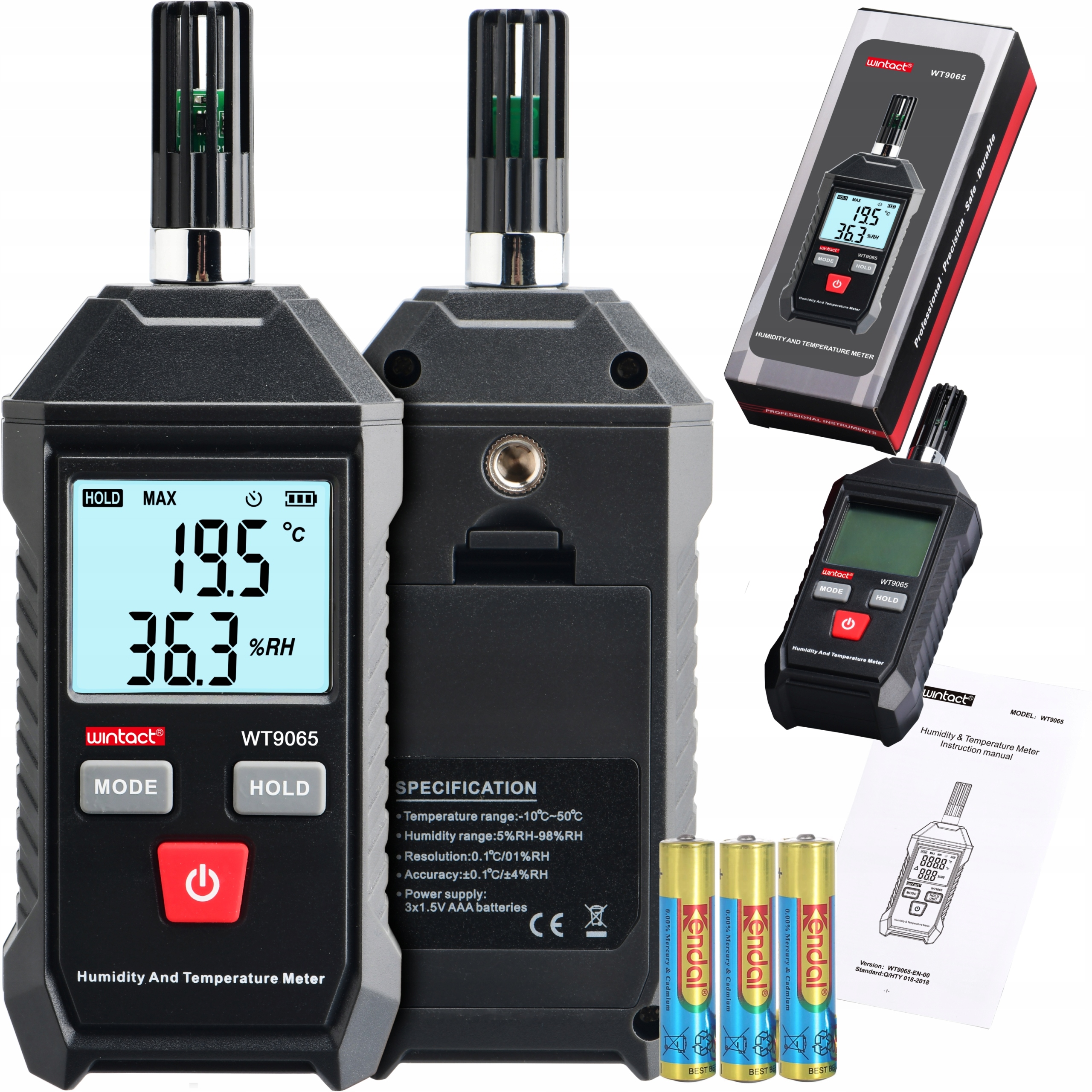 Vlhkoměr, Vlhkoměr, Měřič Vlhkosti A Teploty Vzduchu