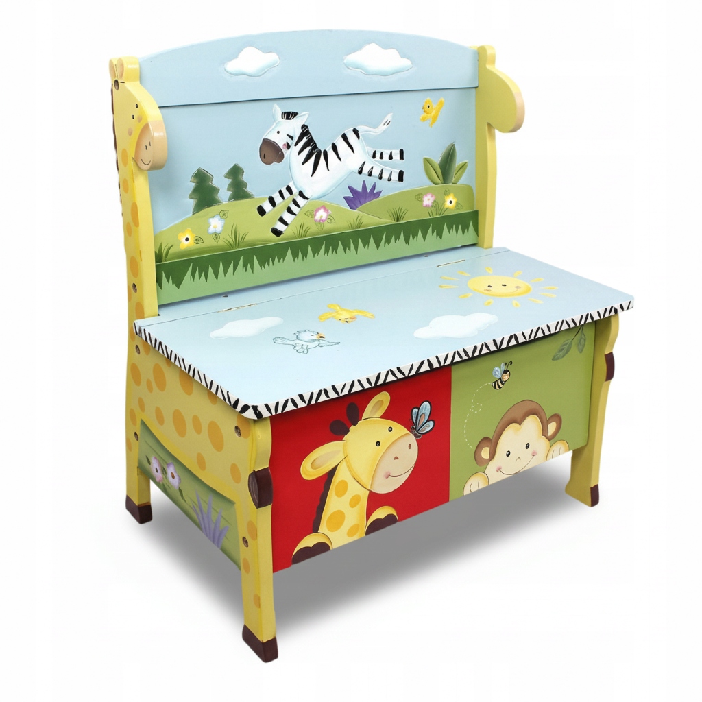 Lavička S Úložným Priestorom Safaria Komoda Úložný Priestor Lavička Ručne Maľovaná